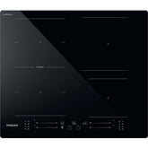 Black 4 Zone Induction Hob, CleanProtect - Hotpoint TS 3560F CPNE - Naamaste London Homewares - 1