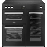 90cm Induction Belling Range Cooker, Black, A Rated - RCA COOKCENTRE 90Ei - London Houseware - 1