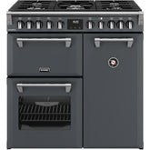 90cm Dual Fuel Stoves Range Cooker, Grey - RCA RICH 90DF ANT - London Houseware - 1