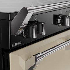 90cm Induction Stoves Range Cooker, Cream, A Rated - RCA RICH 90Ei TCH CRM - London Houseware - 3