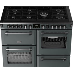 110cm Dual Fuel Stoves Range Cooker, Grey, A Rated - RCA RICH 110DF ANT - London Houseware - 3