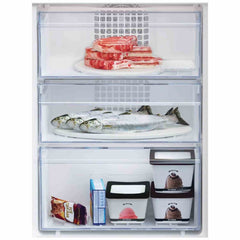 220L Frost Free Beko Fridge Freezer, 50/50, Silver - CFG4552S - London Houseware - 2