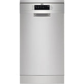 45cm Silver Freestanding Slimline Dishwasher - AEG FFB73527ZM - London Houseware - 1