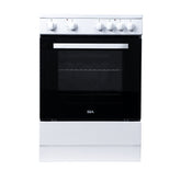 60cm Electric Cooker Oven and Hob/Freestanding, White – SIA ESCA61W - London Houseware - 1