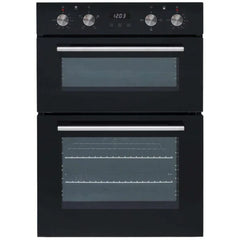 SIA 60cm Black Built-in Double Oven, 4 Zone Induction Hob & Chimney Cooker Hood - London Houseware - 2