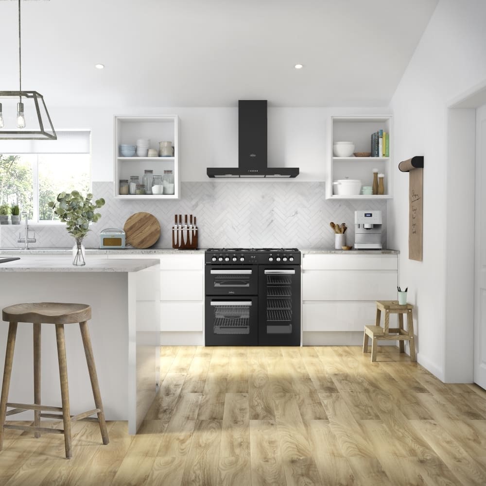 90cm Dual Fuel Belling Range Cooker, Black, A Rated - RCA COOKCENTRE 90DF - London Houseware - 19