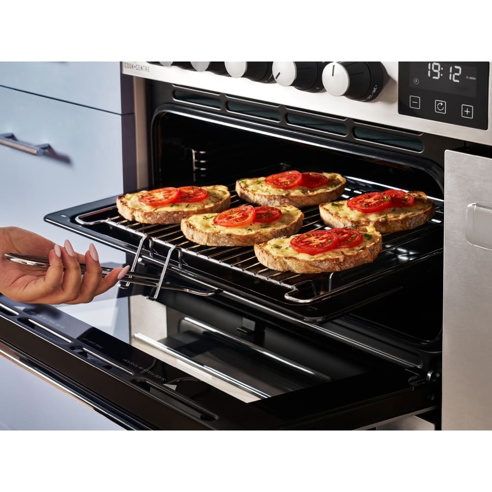90cm Dual Fuel Belling Range Cooker, Black, A Rated - RCA COOKCENTRE 90DF - London Houseware - 18