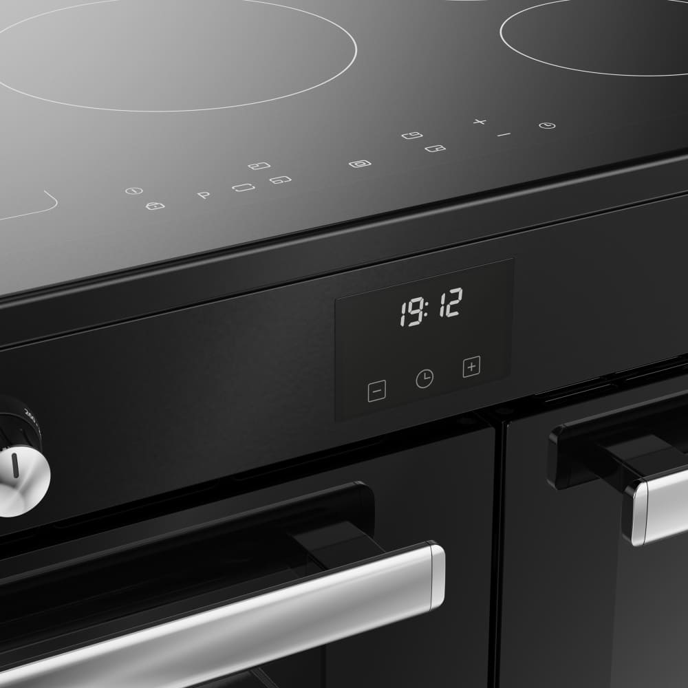 90cm Induction Belling Range Cooker, Black, A Rated - RCA COOKCENTRE 90Ei - London Houseware - 8
