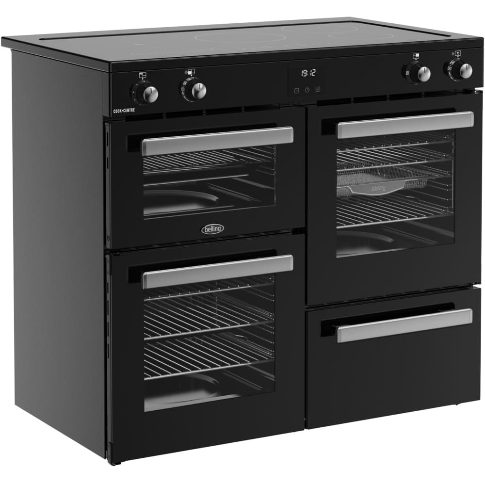 100cm Induction Belling Range Cooker, Black - RCA COOKCENTRE 100Ei - London Houseware - 5