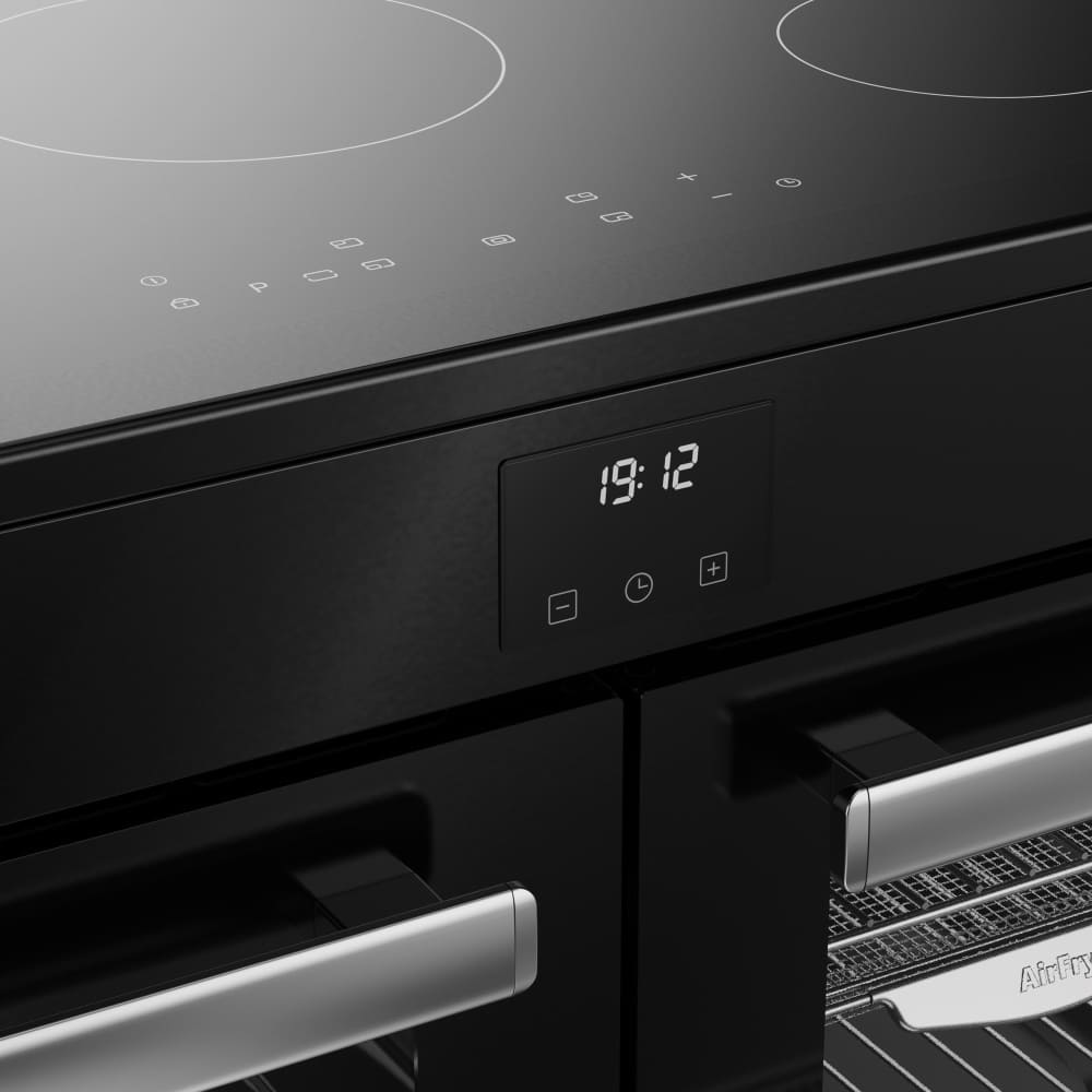 100cm Induction Belling Range Cooker, Black - RCA COOKCENTRE 100Ei - London Houseware - 8