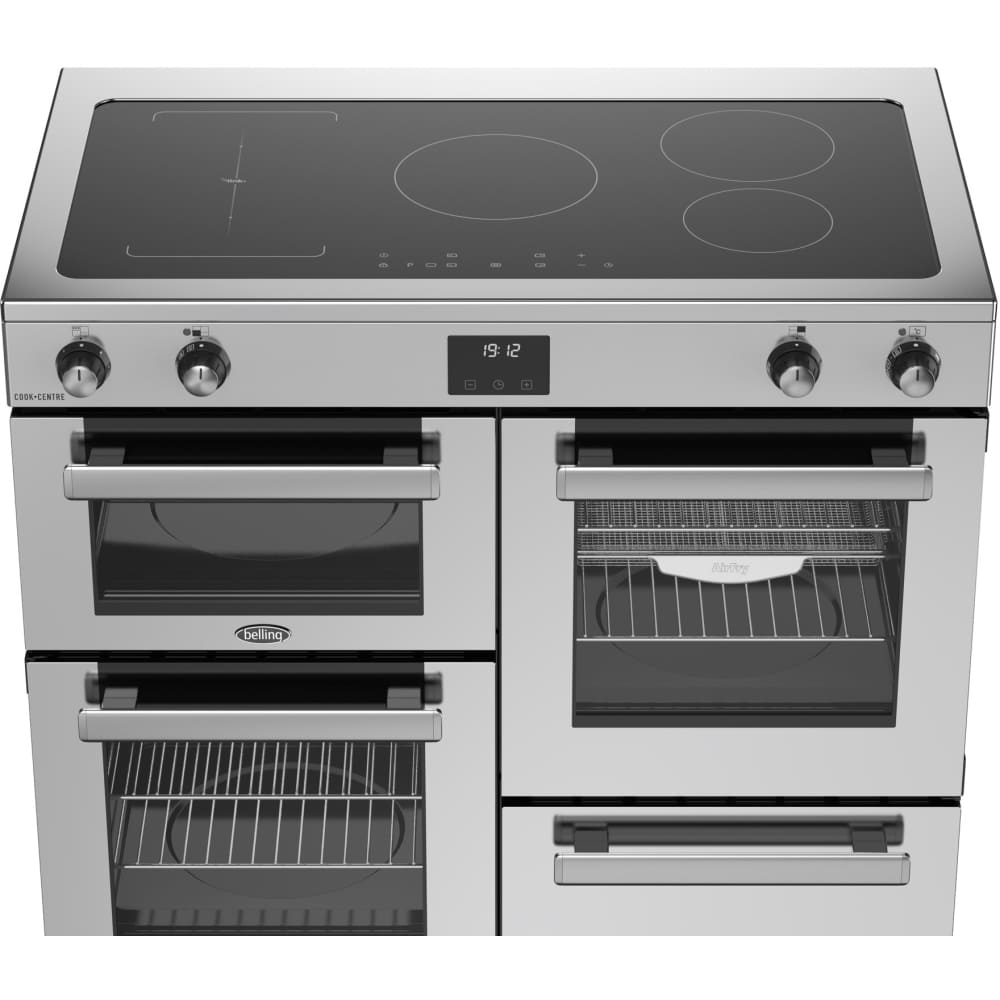 100cm Induction Belling Range Cooker, Stainless Steel - RCA COOKCENTRE 100Ei - London Houseware - 4