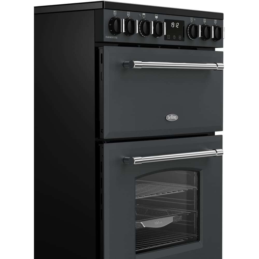 70L Freestanding Electric Cooker with Double Oven, Anthracite - Belling Farmhouse 60E - London Houseware - 3
