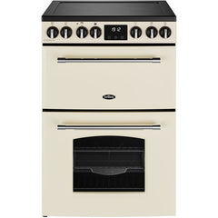Ceramic Electric Cooker with Double Oven, Cream - Belling Farmhouse 60E - London Houseware - 1