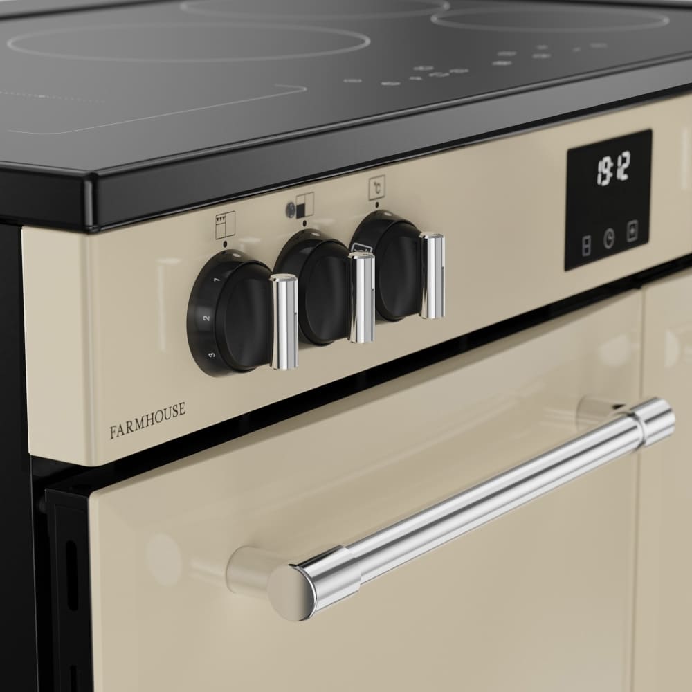 90cm Induction Belling Range Cooker, Cream - RCA FARMHOUSE 90Ei - London Houseware - 3