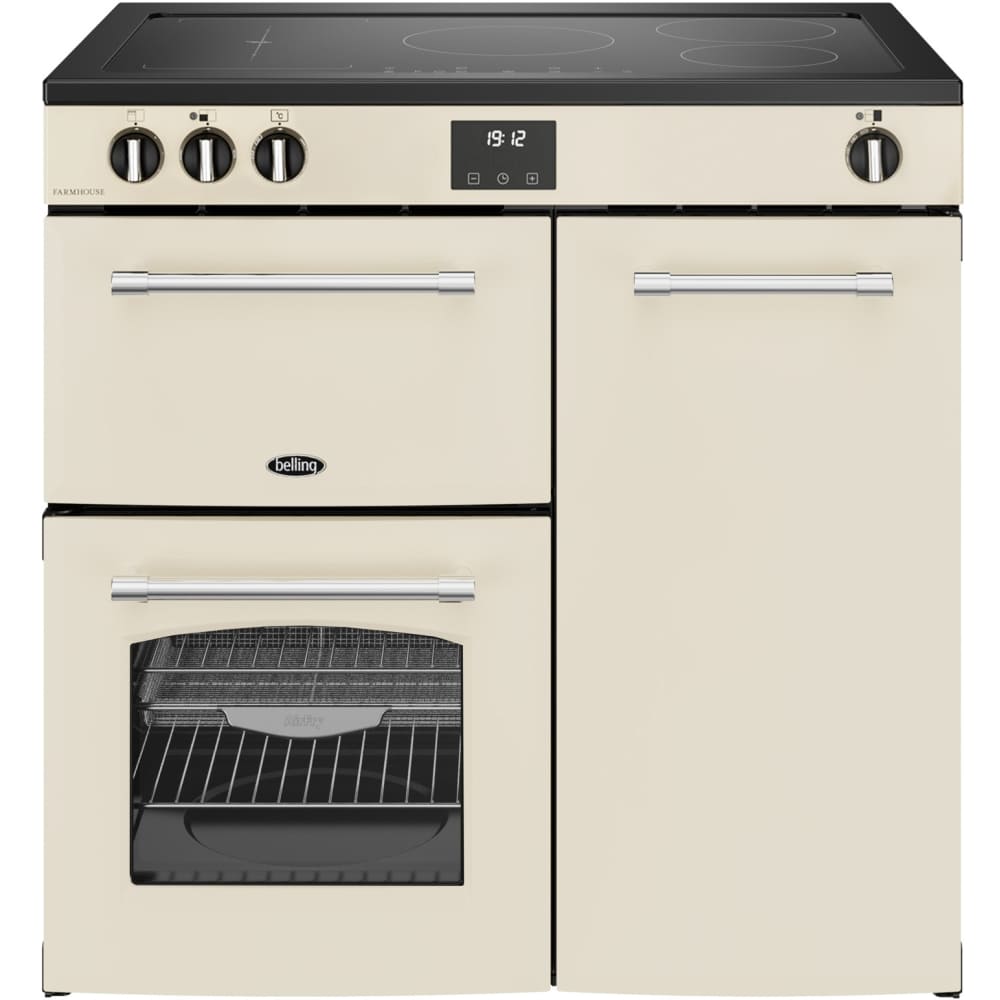 90cm Ceramic Belling Range Cooker, Cream - Farmhouse 90E - London Houseware - 1