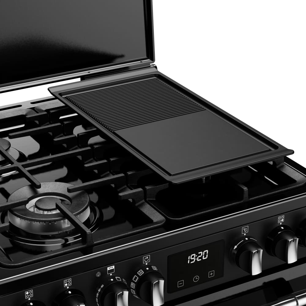 Dual Fuel Cooker with Double Oven, Black - Stoves DXMRARICH 60DF - London Houseware - 8