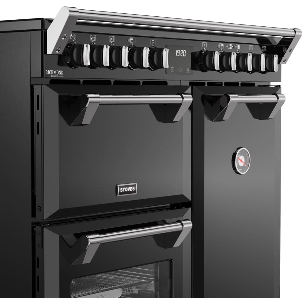 90cm Induction Stoves Range Cooker, Black, A Rated - DX RCA RICH 90Ei RTY - London Houseware - 6