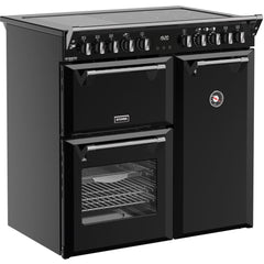 90cm Induction Stoves Range Cooker, Black, A Rated - DX RCA RICH 90Ei RTY - London Houseware - 2