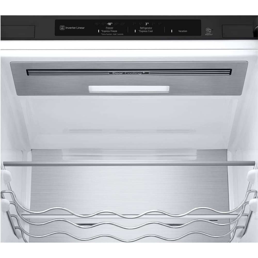 384L No Frost Black Fridge Freezer, 70/30 Freestanding - LG GBB92MCB2P - London Houseware - 12