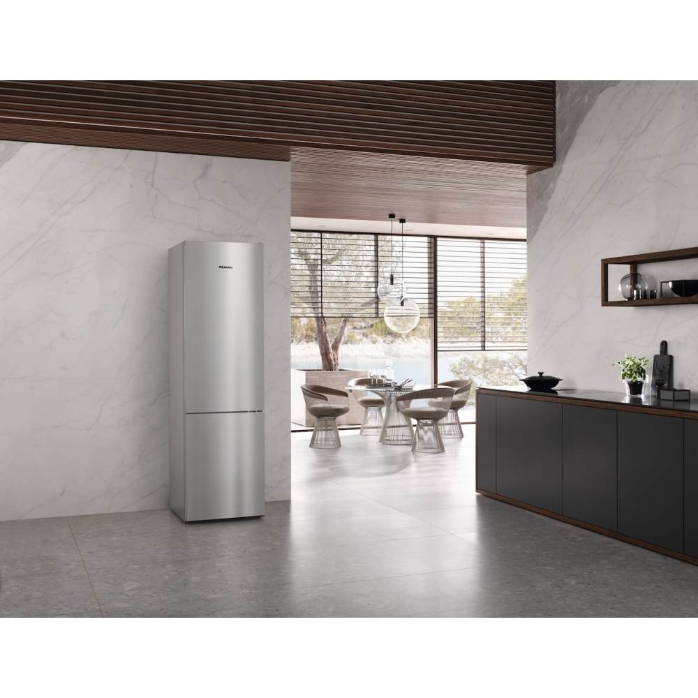 326L No Frost Freestanding Fridge Freezer, 70/30, Stainless Steel - Miele KFN 4391 ED - London Houseware - 4