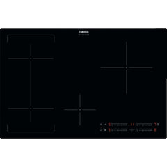 78cm 4 Zone Zanussi Induction Hob, Black Frameless - ZIFN844K - Naamaste London Homewares - 1